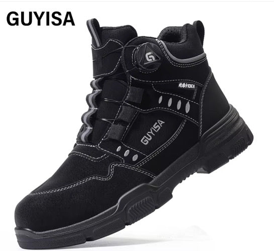 Zapato de Seguridad Guyisa® Puntera de Acero Suela de Kevlar Anti Clavos Dieléctrico.