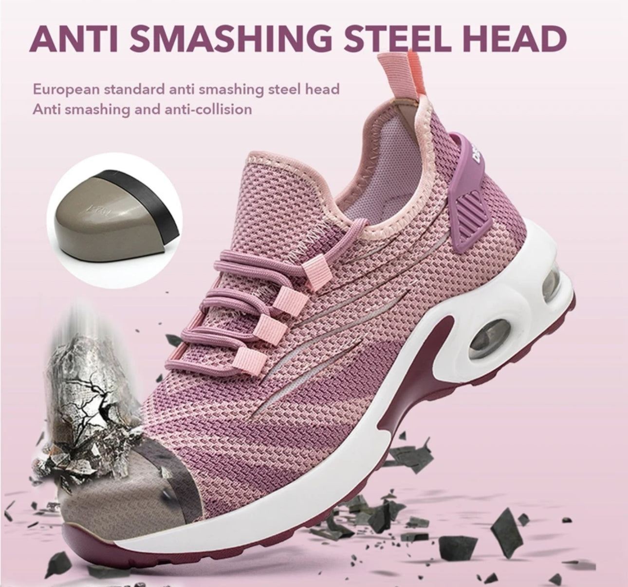 Zapatilla de Seguridad Guyisa Modelo 0277 Mujer Puntera de Acero Suela de Kevlar Anti Clavos