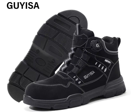 Zapato de Seguridad Guyisa® Puntera de Acero Suela de Kevlar Anti Clavos Dieléctrico.