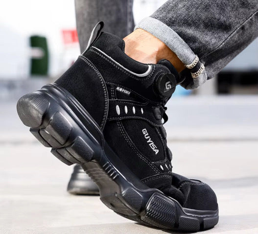 Zapato de Seguridad Guyisa® Puntera de Acero Suela de Kevlar Anti Clavos Dieléctrico.